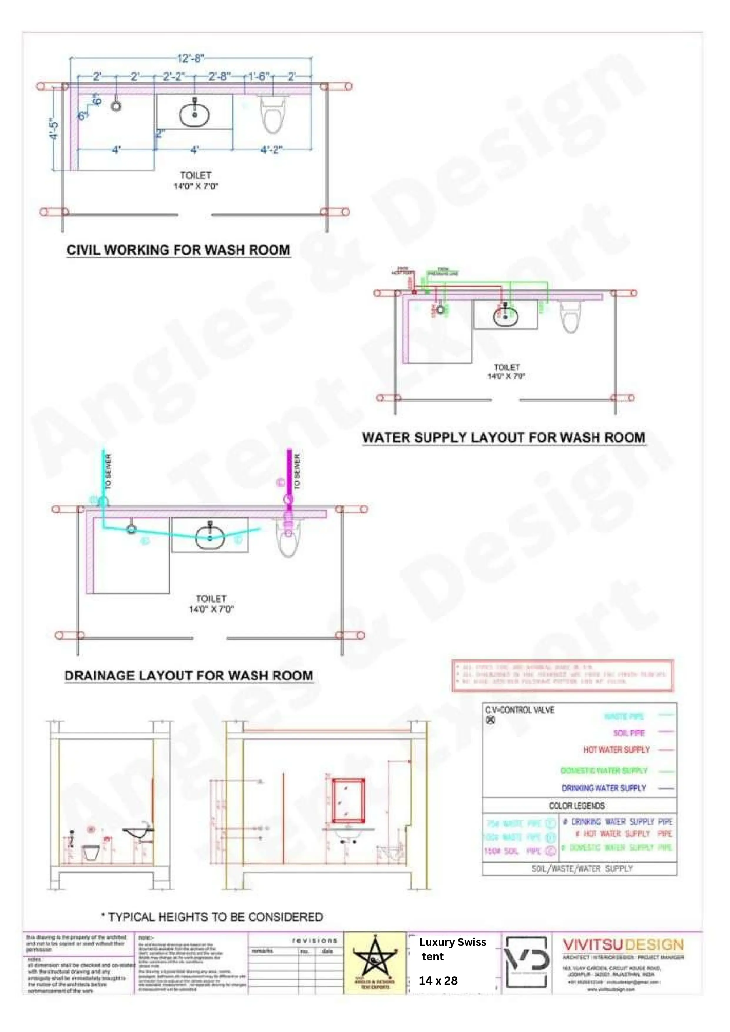 12x24 Tent Electrical Layout